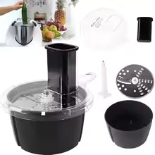 MixProTec Multifunctional Accessory Set for Thermomix TM5/TM6 | Cutting Disc, Container & Lid | Dishwasher Safe & Food Safe