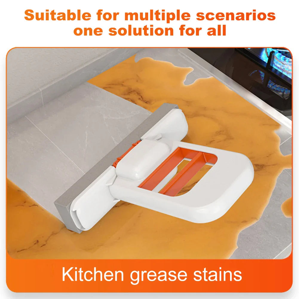 Mini Sponge Mop with Replaceable Head and One-Handed Squeeze Handle