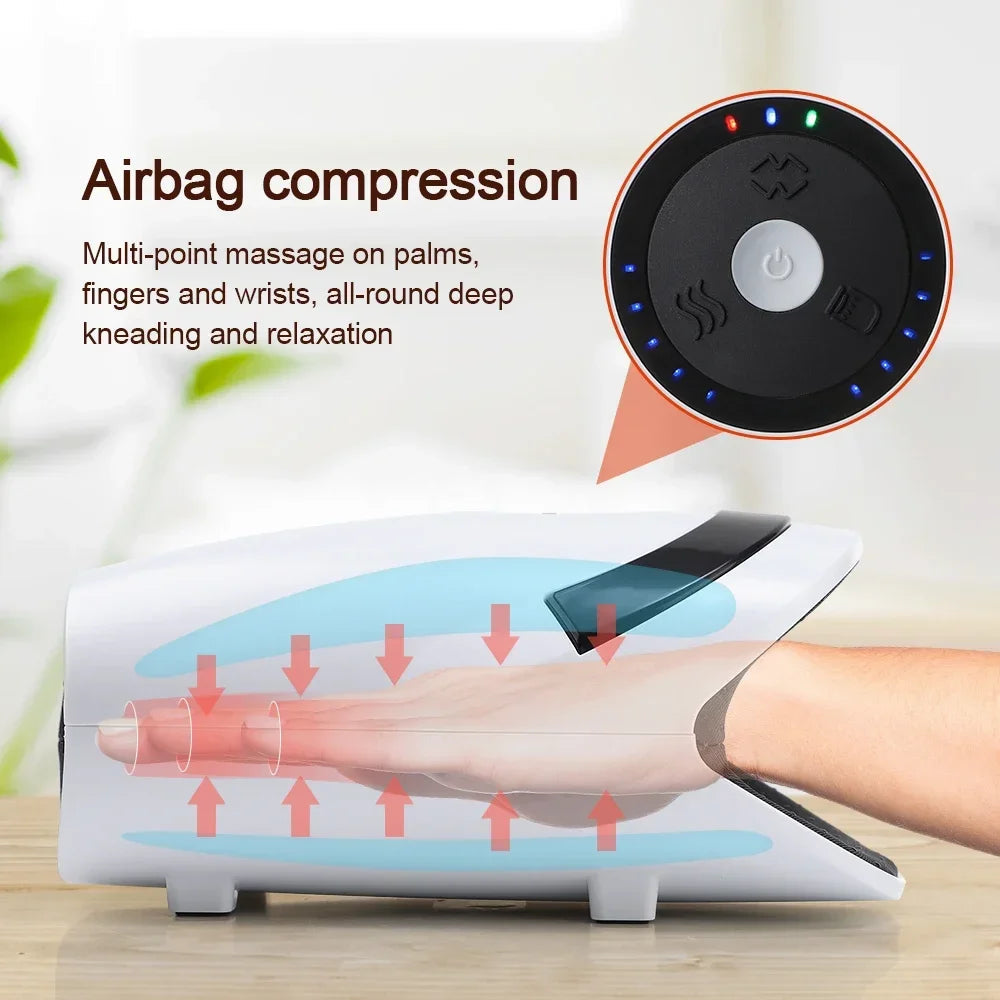 Hot Compress Electric Triple Mode Ergonomic Hand Massager