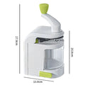 SpiraChef Vegetable Spiralizer | 5-in-1 Spiralizer & Slicer | With Suction Foot & Foldable Design | For Zoodles, Vegetables & Fruits