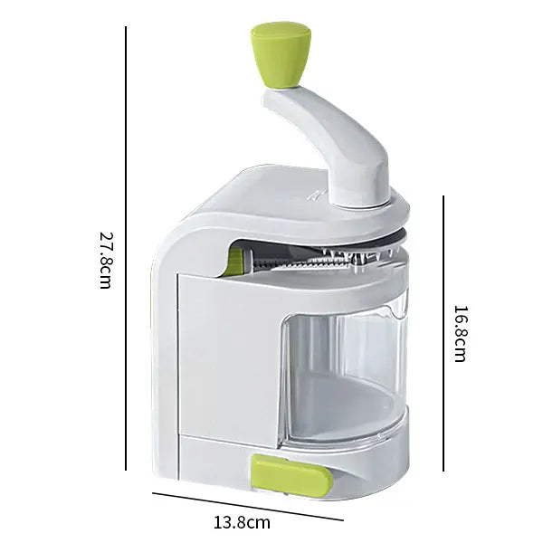 SpiraChef Vegetable Spiralizer | 5-in-1 Spiralizer & Slicer | With Suction Foot & Foldable Design | For Zoodles, Vegetables & Fruits