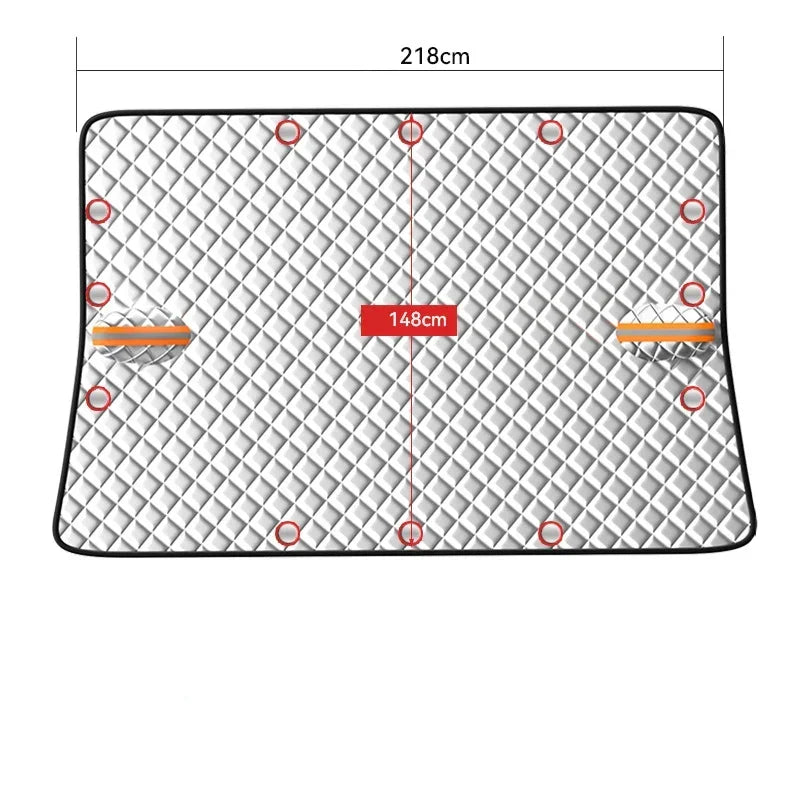 Magnetic Car Windshield Cover FrostGuard Max | Winter Ice Protection & Summer UV Protection | Waterproof & Easy to Attach