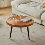 Round Wooden Coffee Table Japanese Design Tea Table Living Room