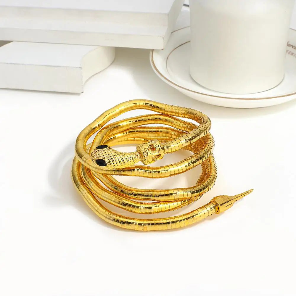 Snake Wrap Bold Dual Necklace