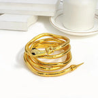 Snake Wrap Bold Dual Necklace