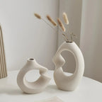 Modern Asymmetrical Sculptural Vase Set