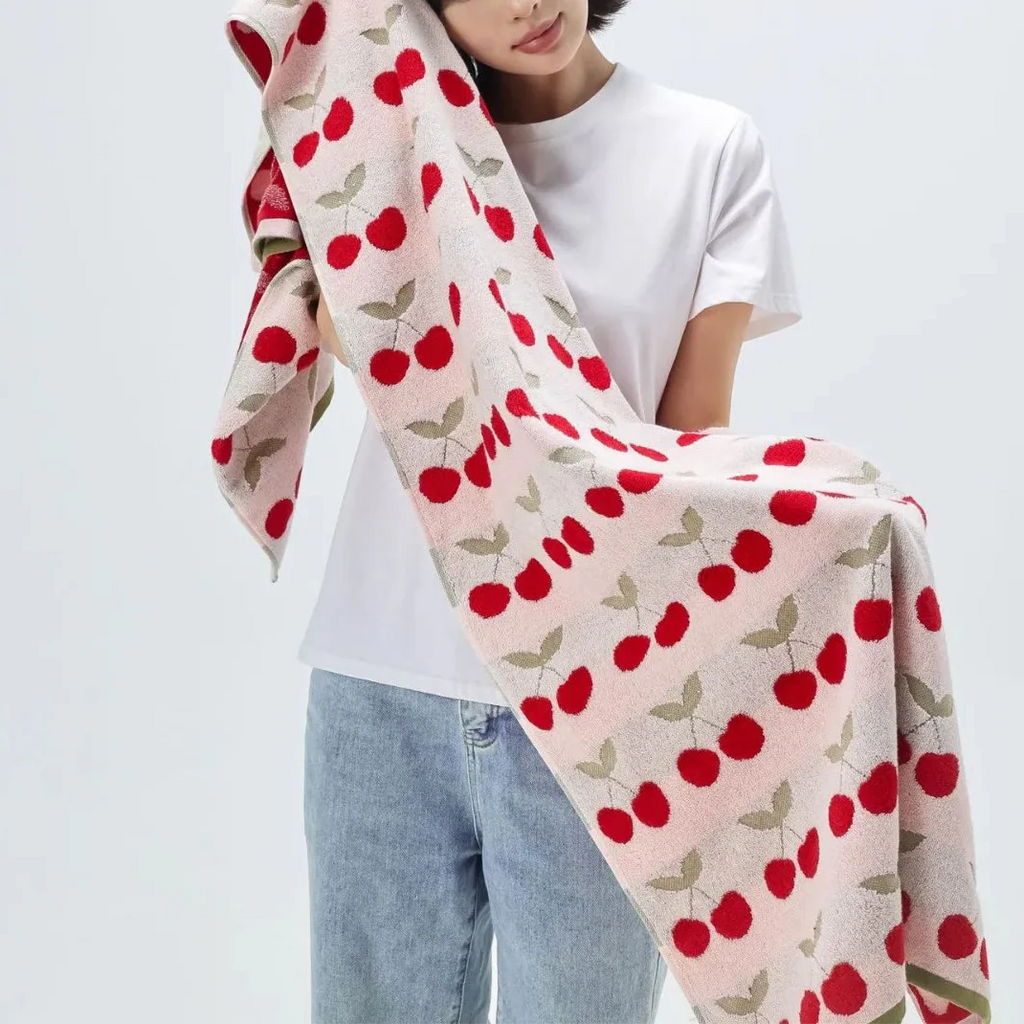 Cherry Cotton Towel
