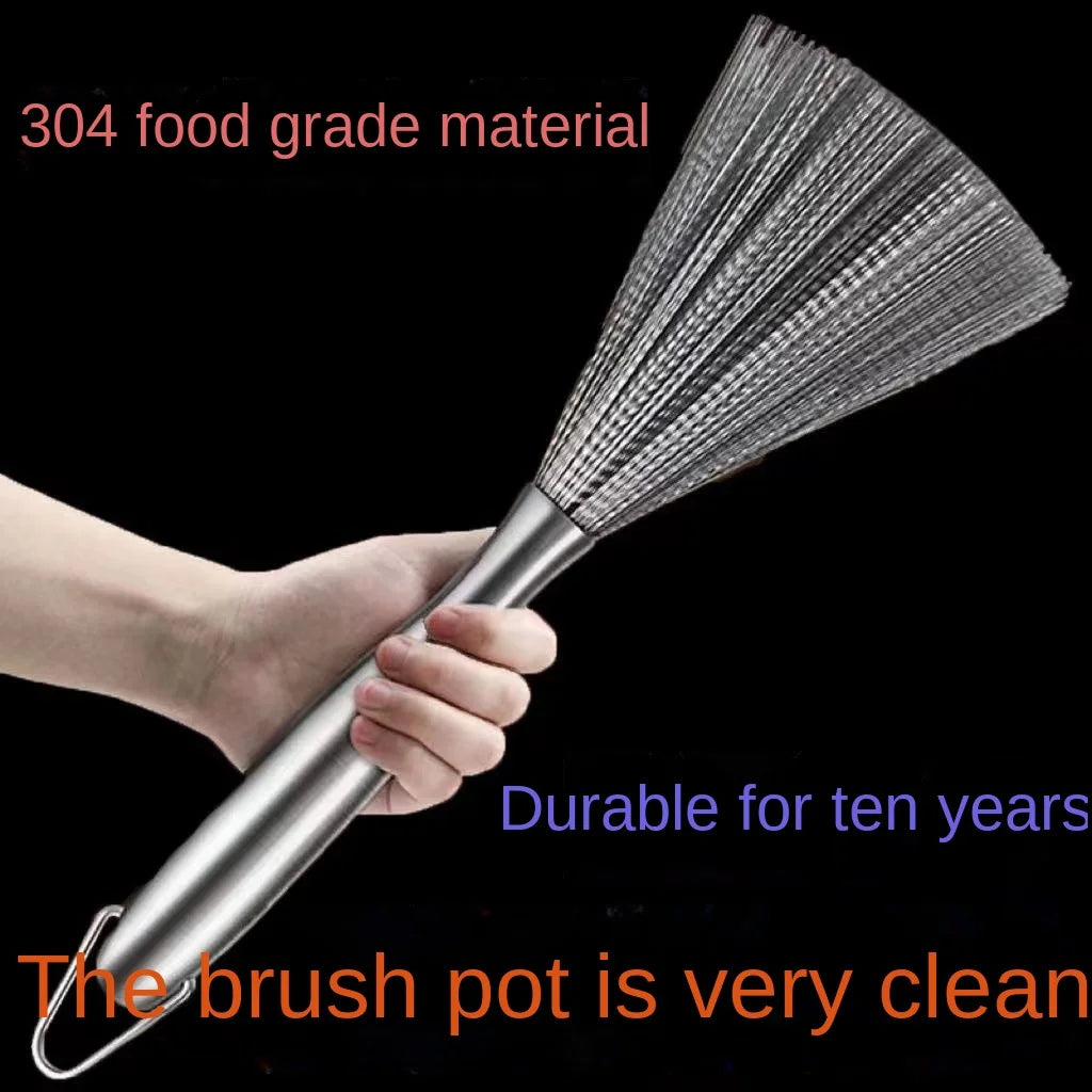 Long Handle Nano Pot Cleaning Brush