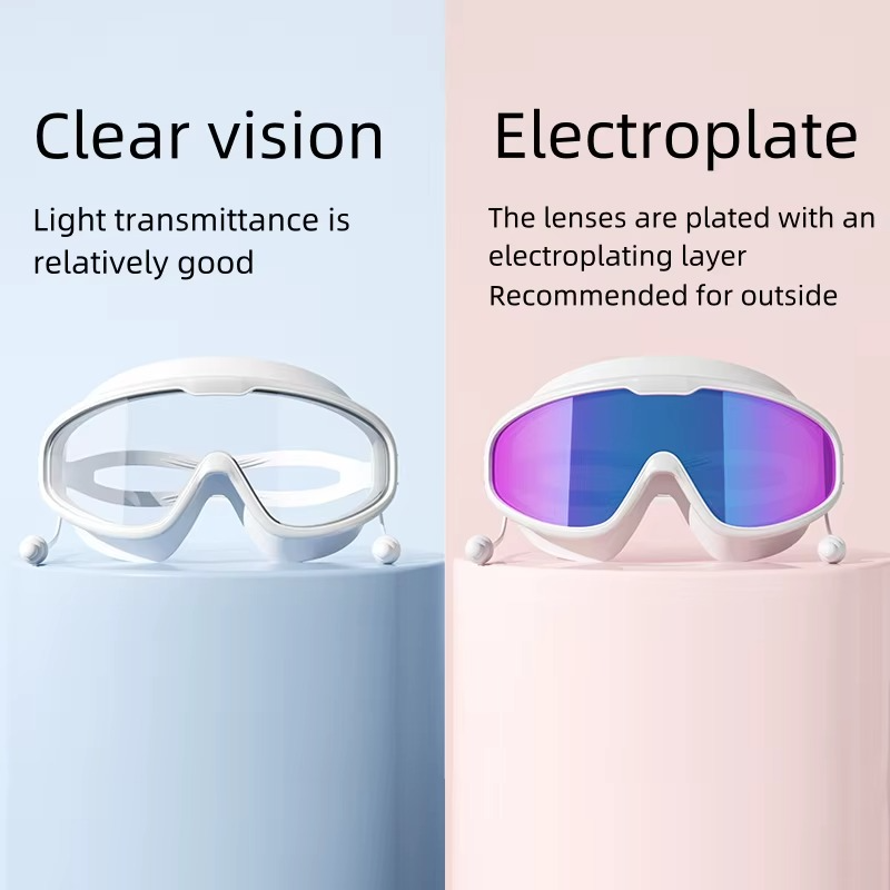 Adult Anti-Fog Swimming Goggles – Stylish UV-Protective Swim Gear with Leakproof Fit