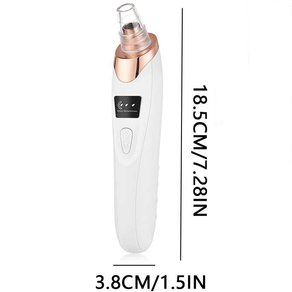 Electric blackhead removal device and facial cleansing instrument