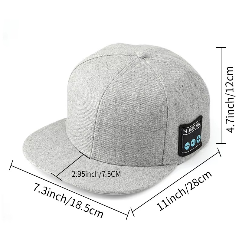 Wireless Bluetooth Speaker Hat with Built in Headphones and Microphone