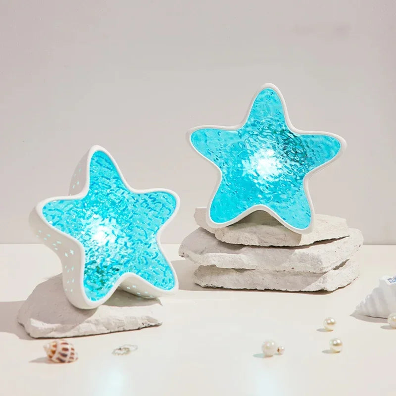MARILUX Star Sea Projector Lamp | 7 Colors | Ocean Waves & Aurora Effect | Starfish Design