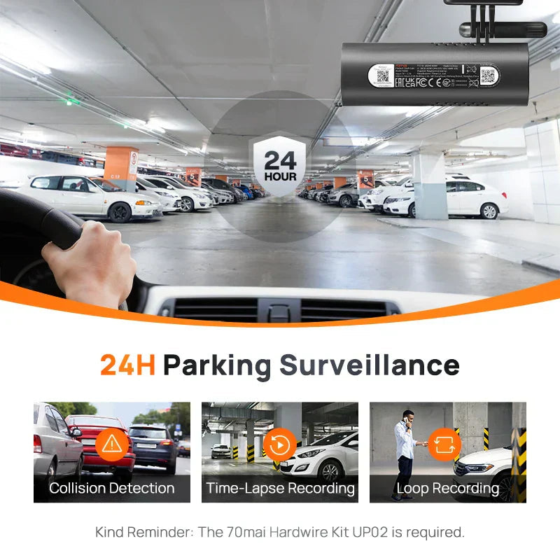 Driveova M200 Dashcam | Full HD & Night Vision | Voice Control & App | 130° Wide Angle
