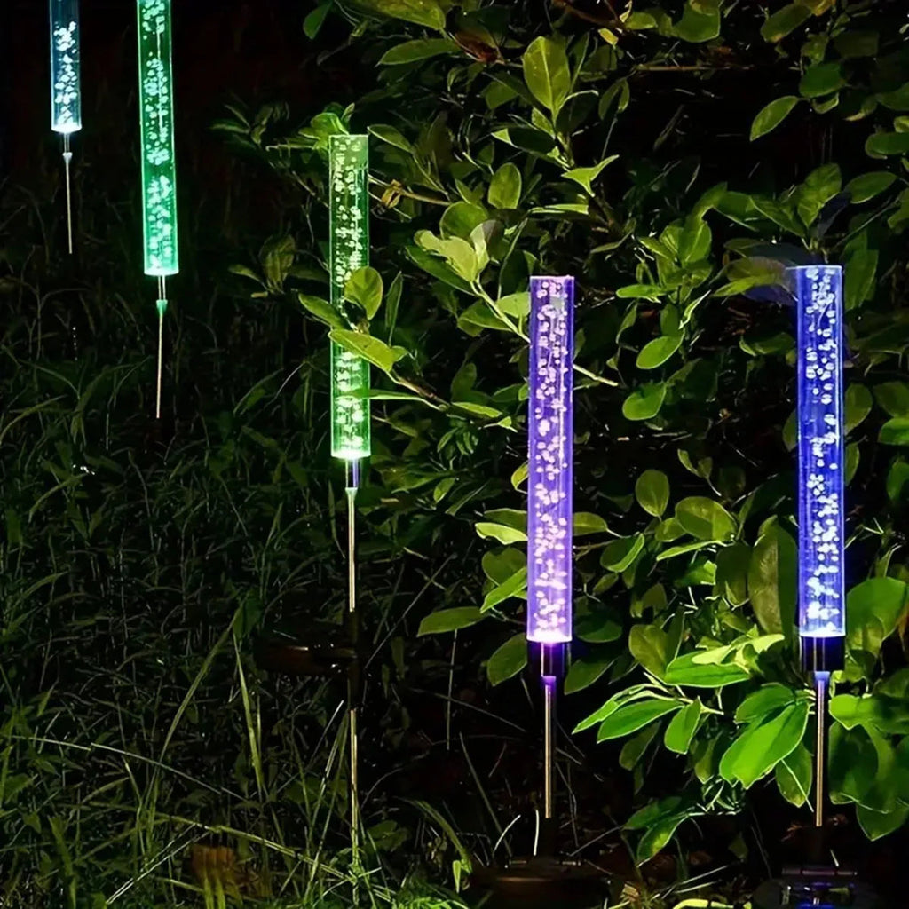 LumaFlair Solar Garden Light | Color Changing LED | Weatherproof | With Ground Spike