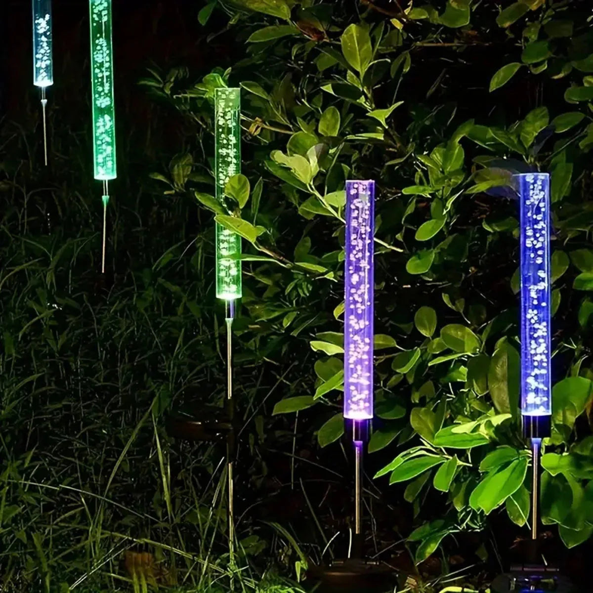 LumaFlair Solar Garden Light | Color Changing LED | Weatherproof | With Ground Spike