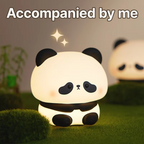 Panda Touch-Activated Silicone LED Nightlight – USB Rechargeable, Syncable Soft Glow Lamp