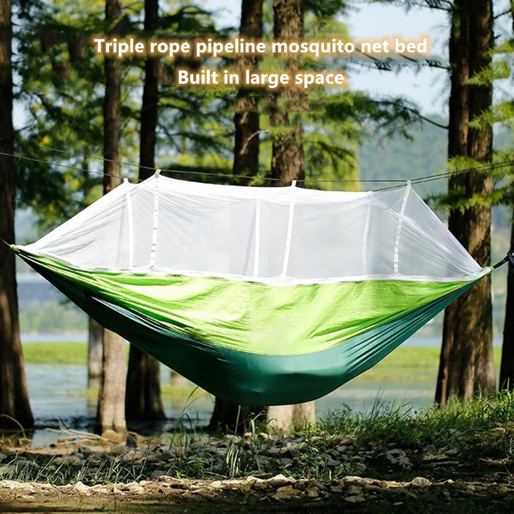 NatureRest Hammock | Integrated Mosquito Net | Compact & Breathable