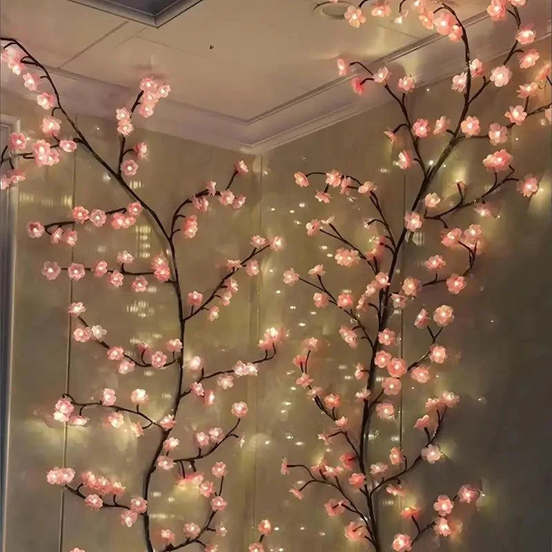 PetalGlow - Enchanting Sakura LED Light Garland