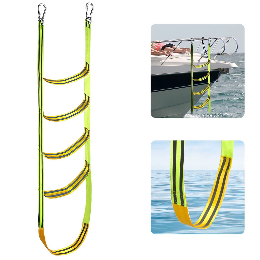 Portable Nylon Rope Boat Ladder for Easy Boarding