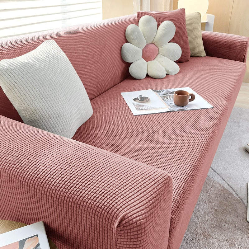 FlexiCover Elastic Sofa Cover – Protection Cover for Corner Sofas and Standard Sofas