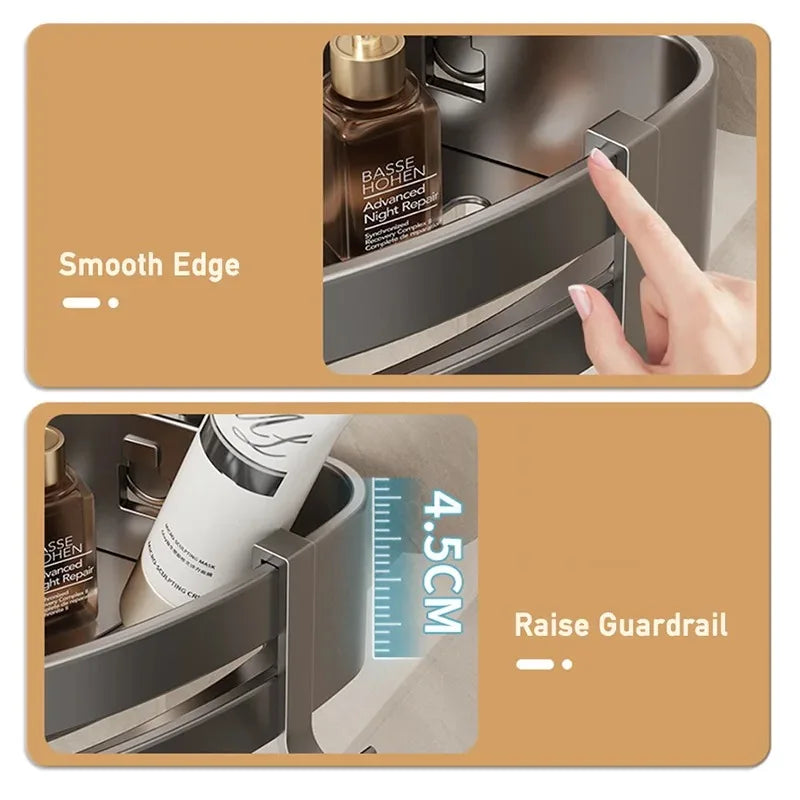AquaGrip – Luxury Suction Cup Bath Shelf without Drilling