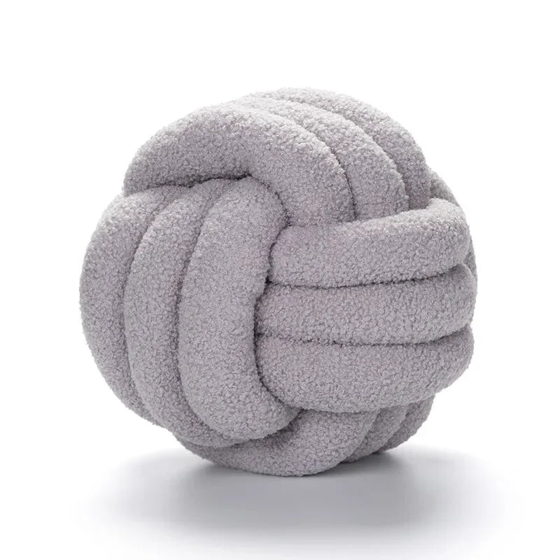 Boucle Rope Knot Ball Cushion
