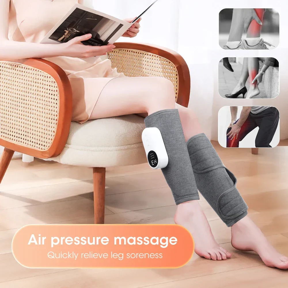 Deep Tissue Infrared Heat Compression Electric Leg Muscle Therapy Massager
