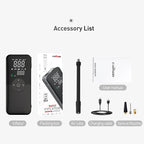 Air Compressor AIRTORO | Rechargeable & Cordless | For Car, Bicycle & Balls | With Power Bank Function