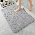 Non-slip Bath Mat made of Memory Foam with Pebble Relief