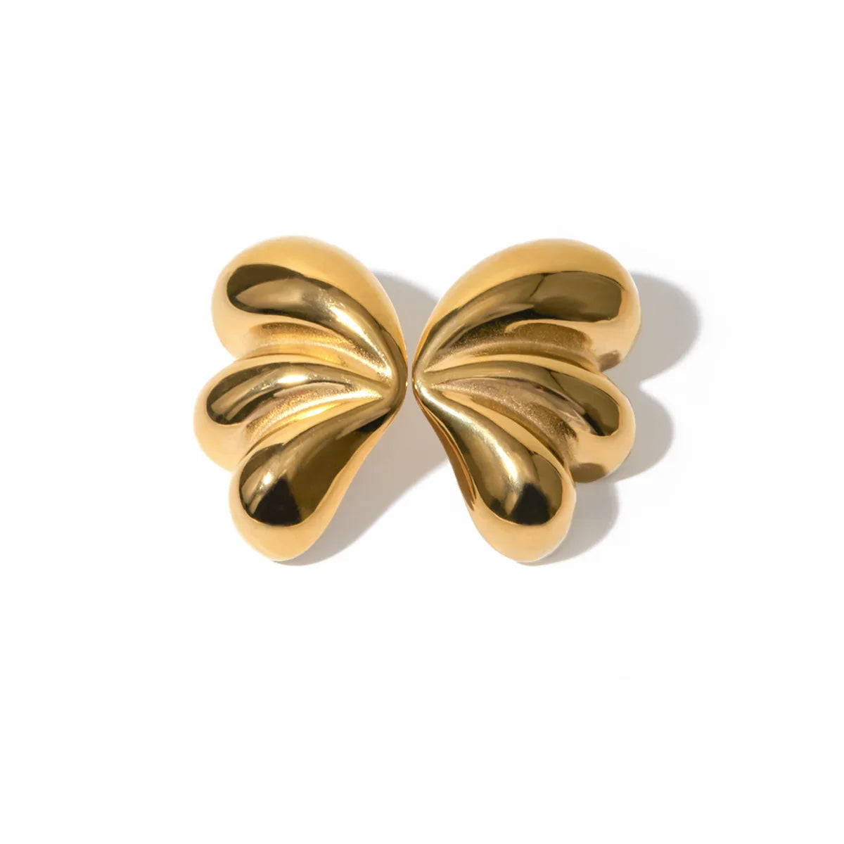 Elegant Three Petal Symmetrical Earrings