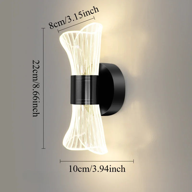 GlowCurve – Elegant LED Wall Lamp for Bedroom and Living Room