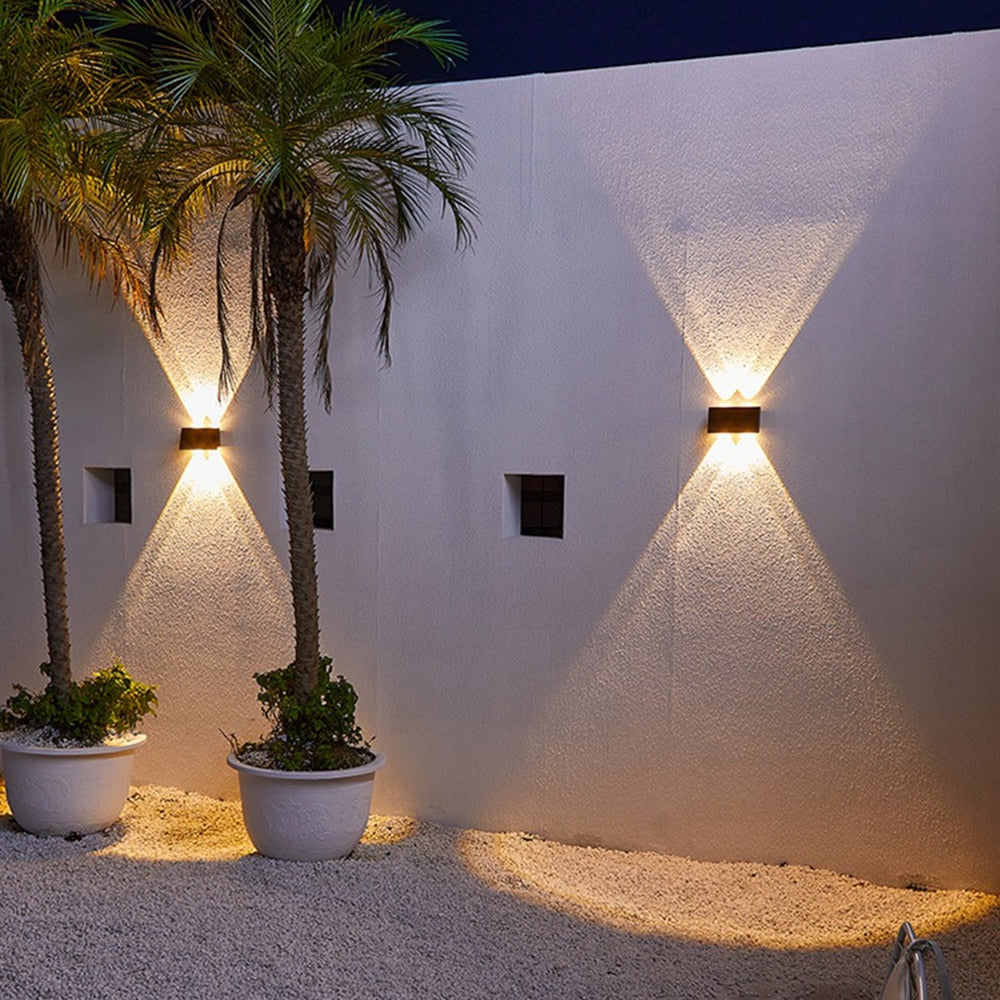 Solar LED Up/Down Outdoor Wall Light Waterproof