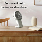 Airivio Mini Fan | Foldable & USB-C | Quiet & Portable | With Carabiner & Battery