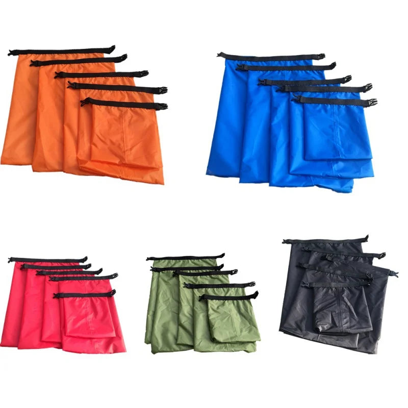 HydroSak Dry Bag Set | Waterproof & Ultralight | 5 Sizes | For Sports & Outdoor