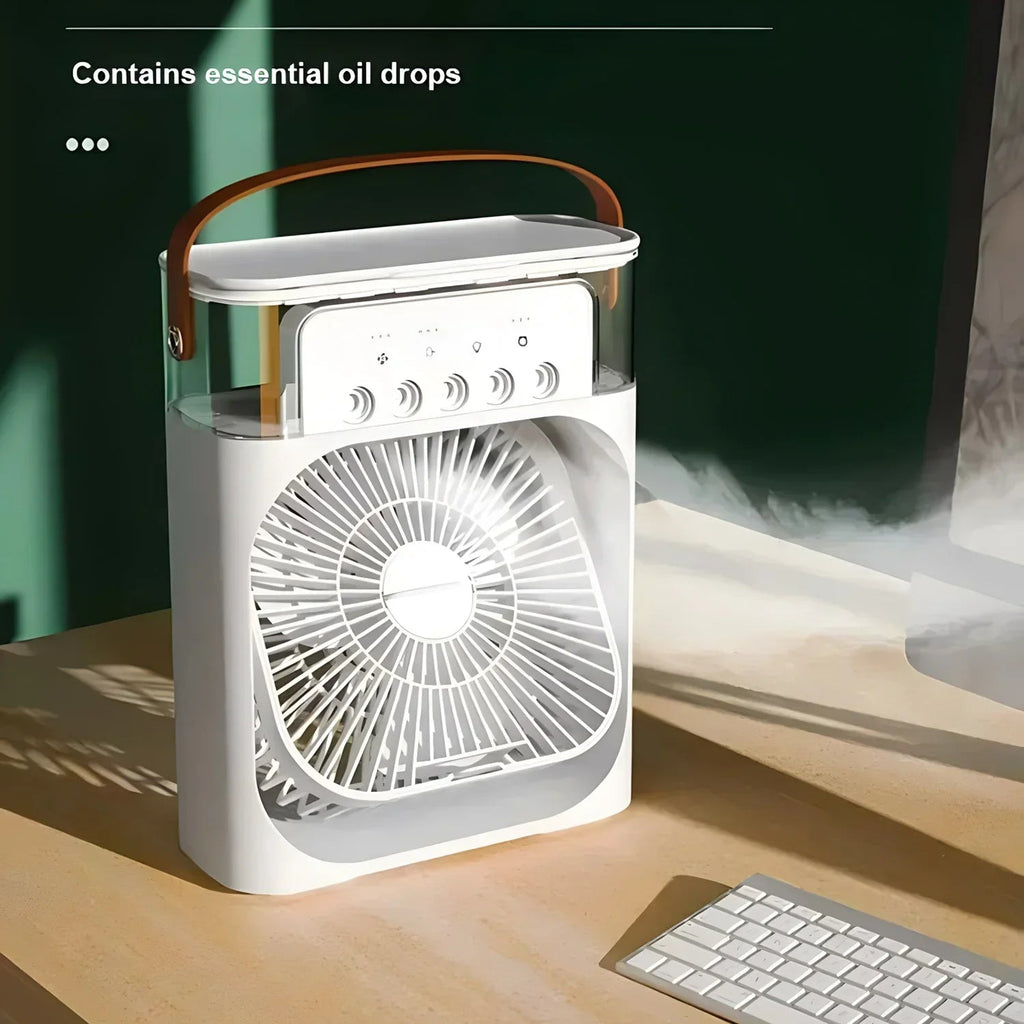 Portable Air Cooler Fan with LED Light