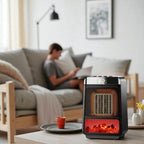 Compact Electric Heater with Adjustable Fan