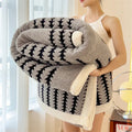 Velvory | Extra Thick Cozy Blanket | Super Soft Flannel & Velvet Blanket | Skin Friendly, Fluffy & Warming | Luxury Blanket for Bed, Sofa & Travel