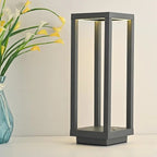 Wireless table lamp with rechargeable battery