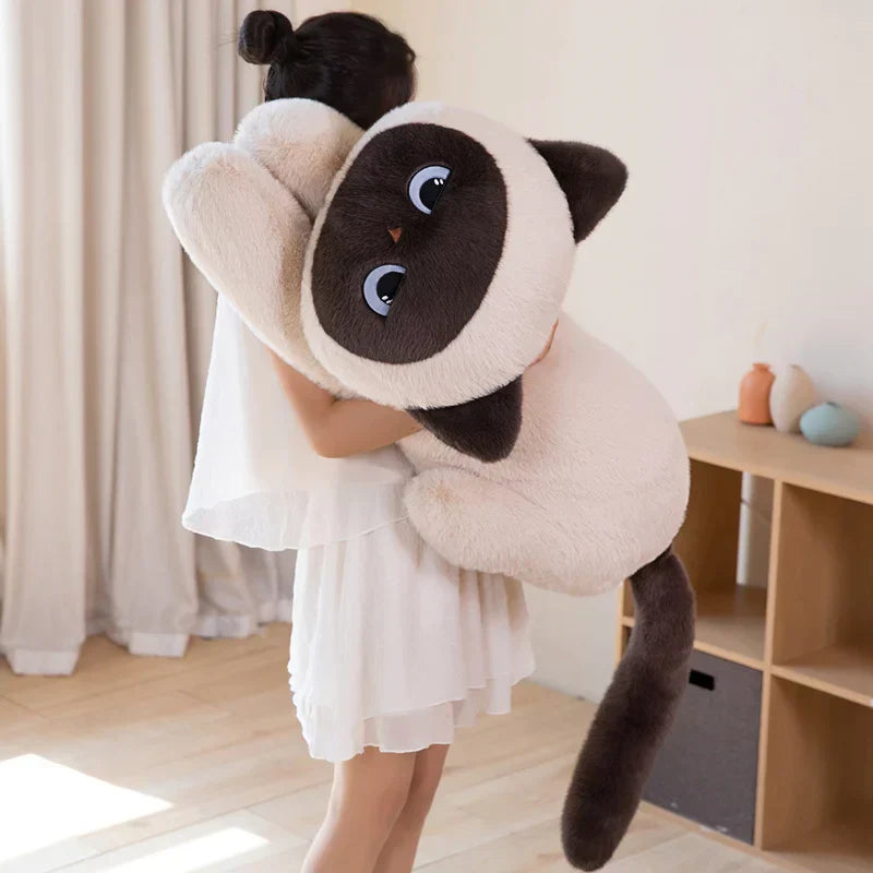 Momo the Long Kawaii Siamese Cat Plush