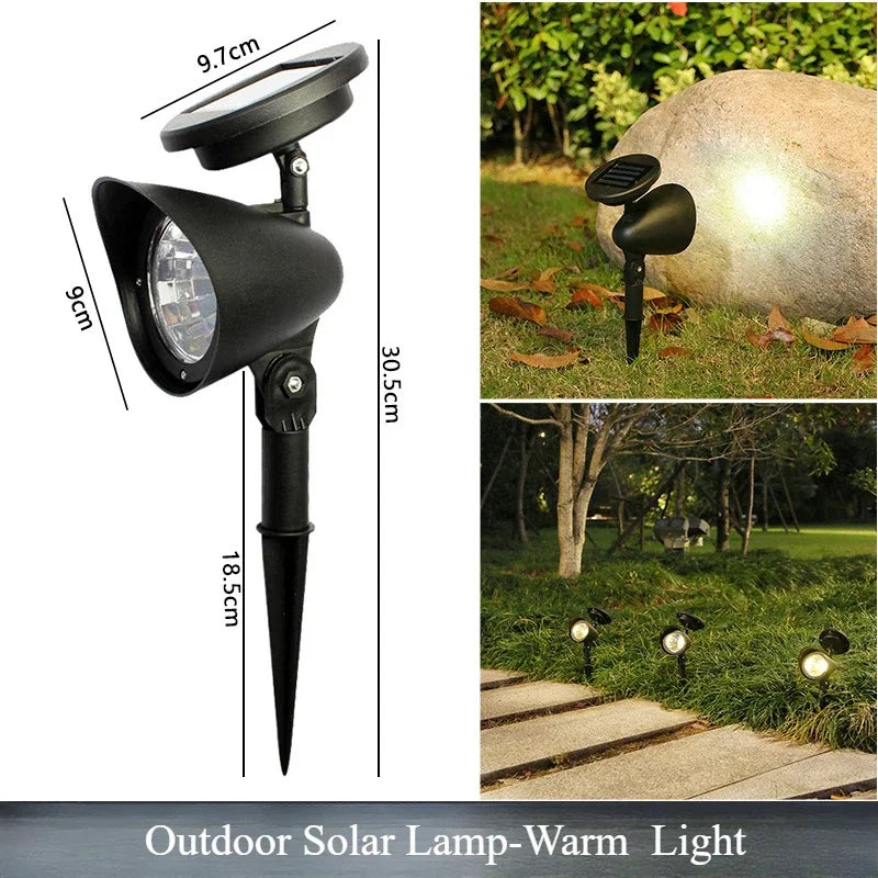 Solar-spotlight LumiFokus | LED garden spotlight | IP65 waterproof | For trees, paths & landscape lighting