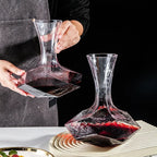 Irregular Crystal Glass Wine Decanter