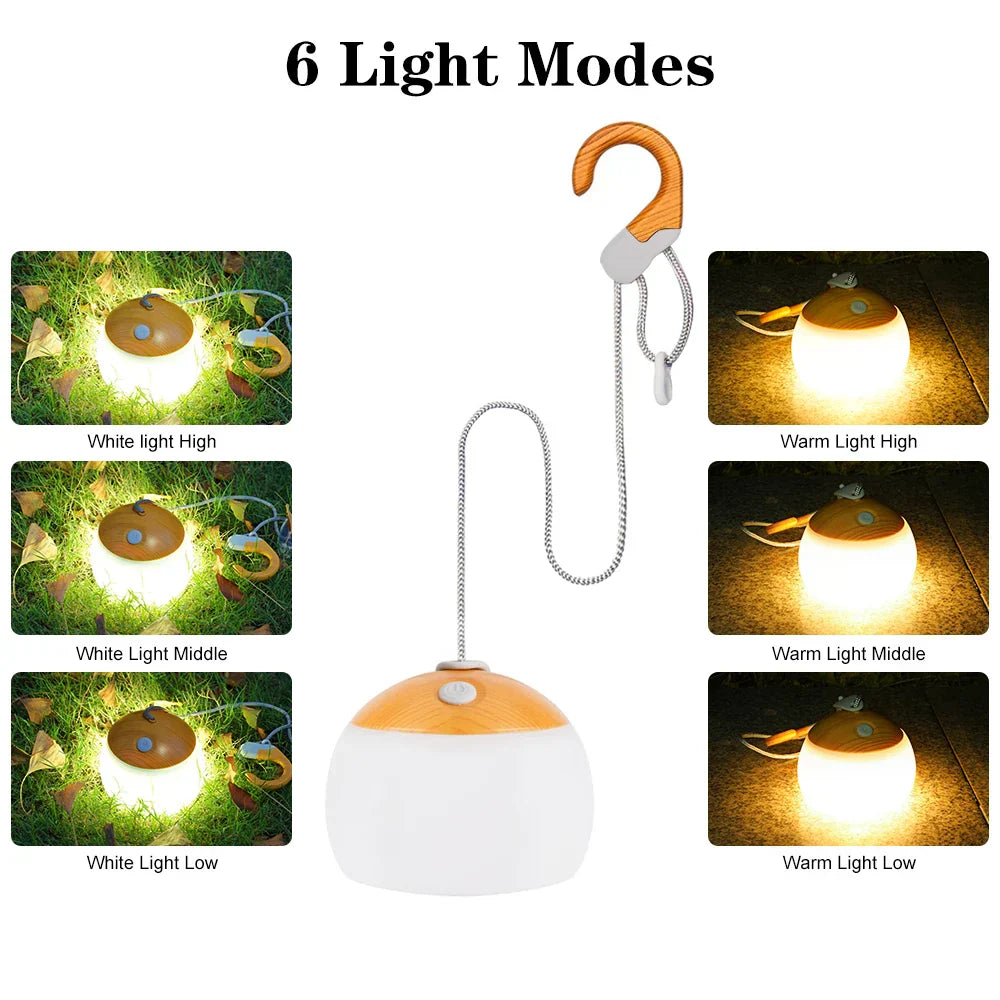 Retro Camping Lantern USB Rechargeable Light - CampGlow