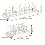 FlexiCook LidMaster – Foldable Kitchen Utensil & Pot Lid Holder for More Organization