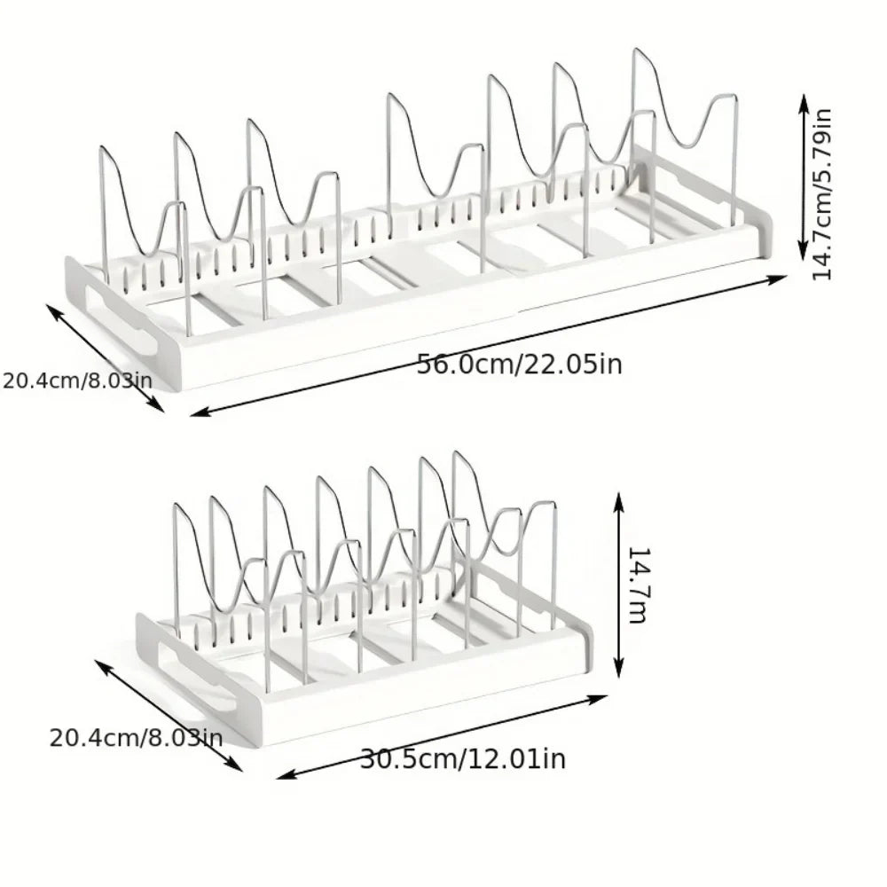 FlexiCook LidMaster – Foldable Kitchen Utensil & Pot Lid Holder for More Organization