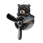 Bear Pilot Rotating Car Air Freshener