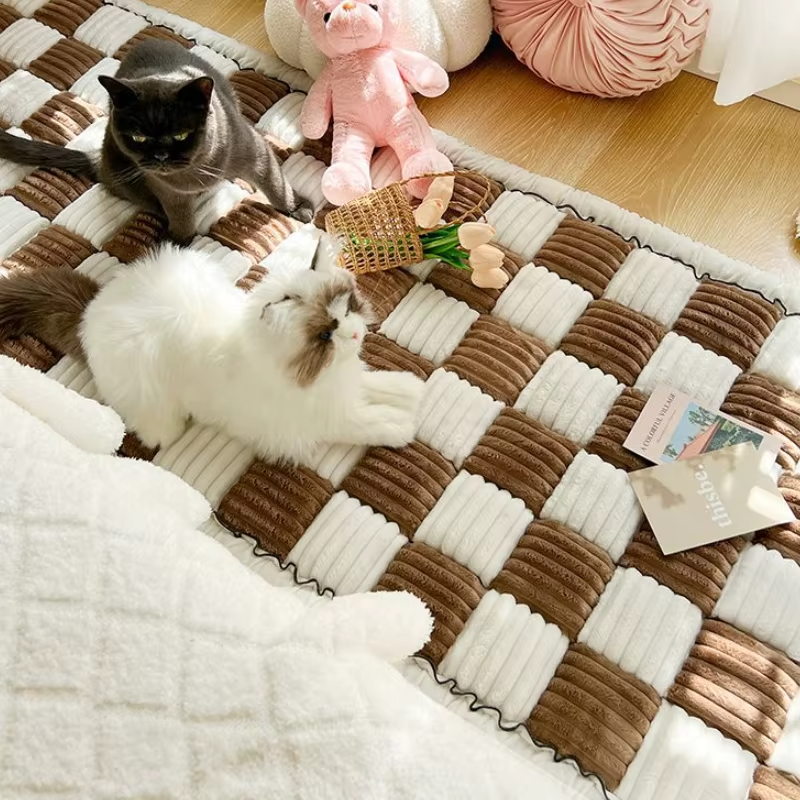 Warm Anti-Slip Washable Dog Bed Mat & Sofa Protector