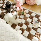 Warm Anti-Slip Washable Dog Bed Mat & Sofa Protector