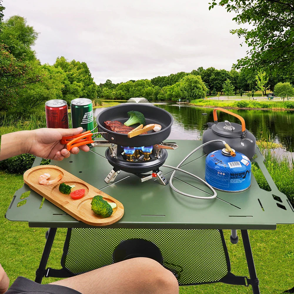 Portable Multi-Burner Quick Ignition Outdoor Gas Cooker