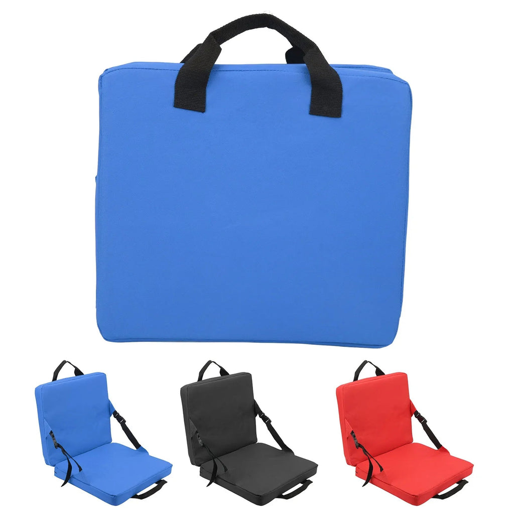 SITPURE Folding chair with backrest | Padded seat cushion | Compact & Comfortable for stadium, beach & park