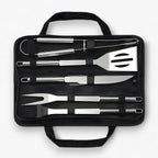 Stainless Steel BBQ Grill Tool Set with Carrying Case